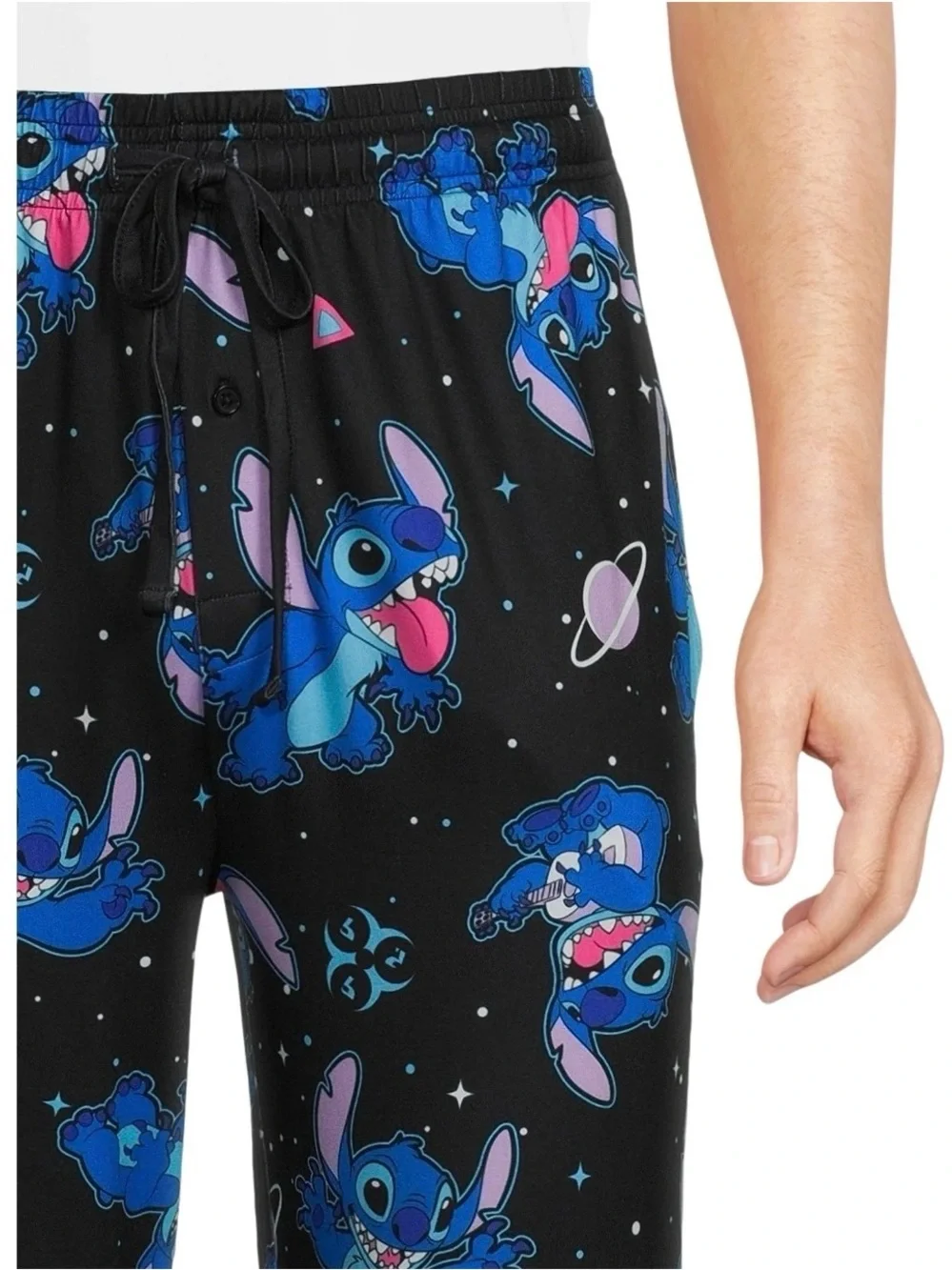 Stitch In Space Adult Men's Apparel, All Over Print Graphic Sleep Pant